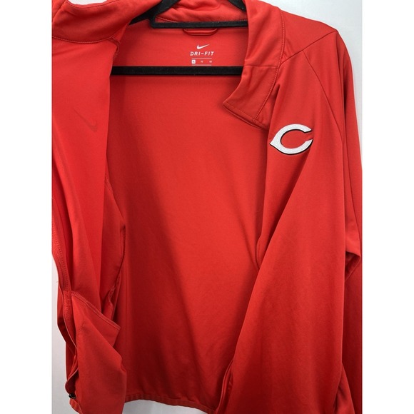 Nike Cincinnati Reds Jacket Mens XL Red Full Zip Dri Fit MLB Performance NWOT Tm - Picture 12 of 12